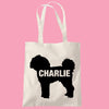 Cavapoo tote bag gift custom tote bag canvas cotton personalized print long handle large shopping tote bag