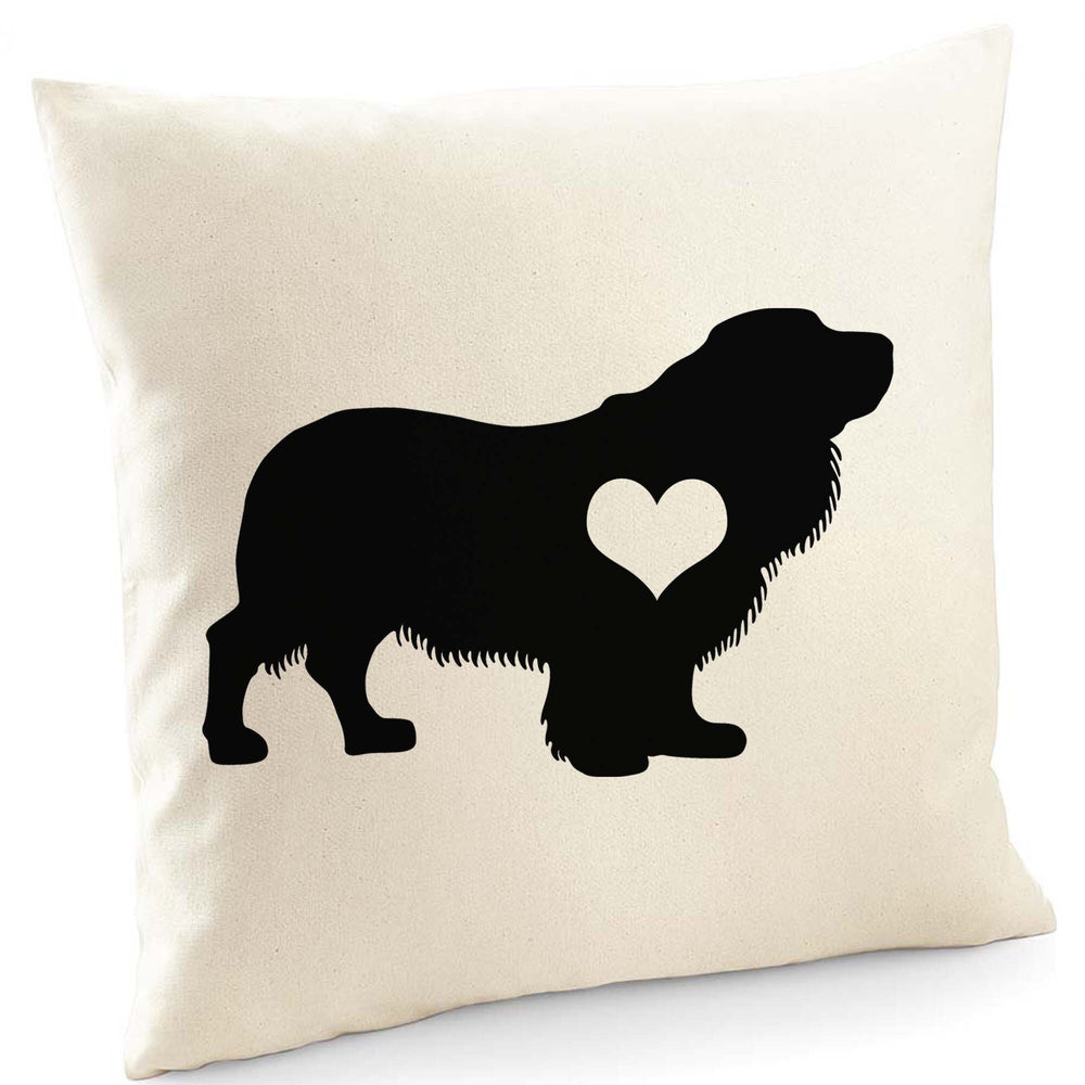 Sussex spaniel cushion, dog pillow, sussex spaniel pillow, cover cotton canvas print, dog lover gift for her 40 x 40 50 x 50 422