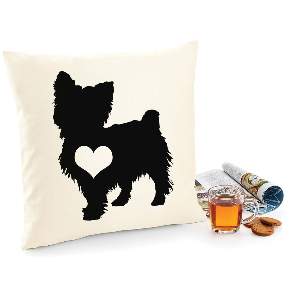 Yorkshire terrier cushion, dog pillow, yorkshire terrier pillow cover cotton canvas print, dog lover gift for her 40x40 50x50 150