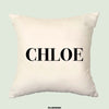 Personalised custom cushion name initials pillow cover 40 x 40 50 x 50