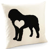 St bernard cushion, dog pillow, st bernard pillow, cover cotton canvas print, dog lover gift for her 40 x 40 50 x 50 425