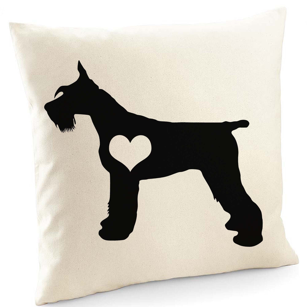 Giant schnauzer cushion, dog pillow, giant schnauzer pillow, cover cotton canvas print, dog lover gift for her 40 x 40 50 x 50 415