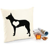 Belgian shepherd cushion, belgian shepherd pillow, cover cotton canvas print, dog lover gift for her 40 x 40 50 x 50