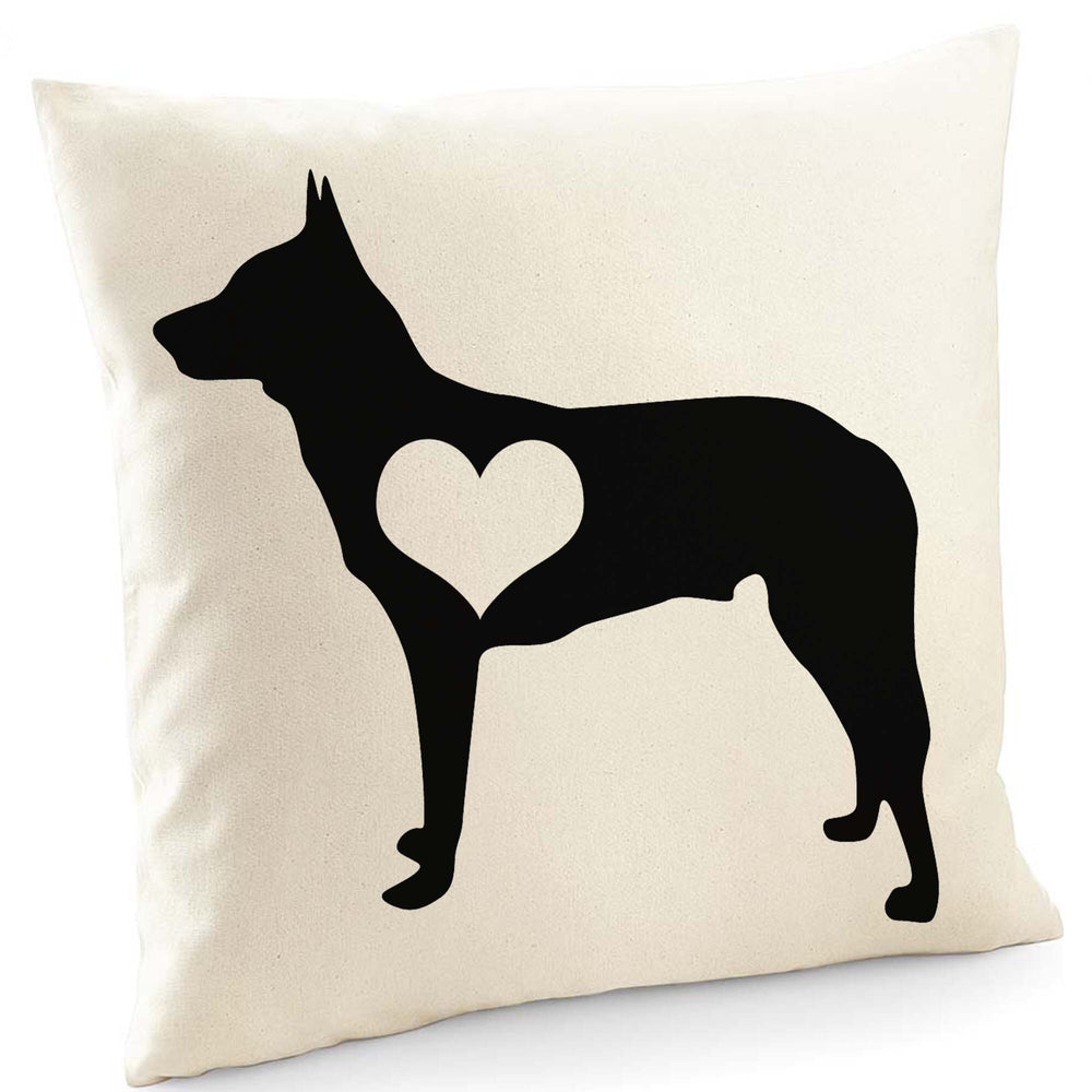 Belgian shepherd cushion, belgian shepherd pillow, cover cotton canvas print, dog lover gift for her 40 x 40 50 x 50
