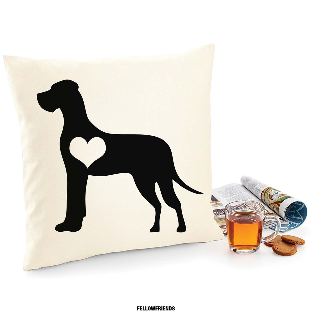 Great dane cushion, dog pillow, great dane pillow, cover cotton canvas print, dog lover gift for her 40x40 50x50 174