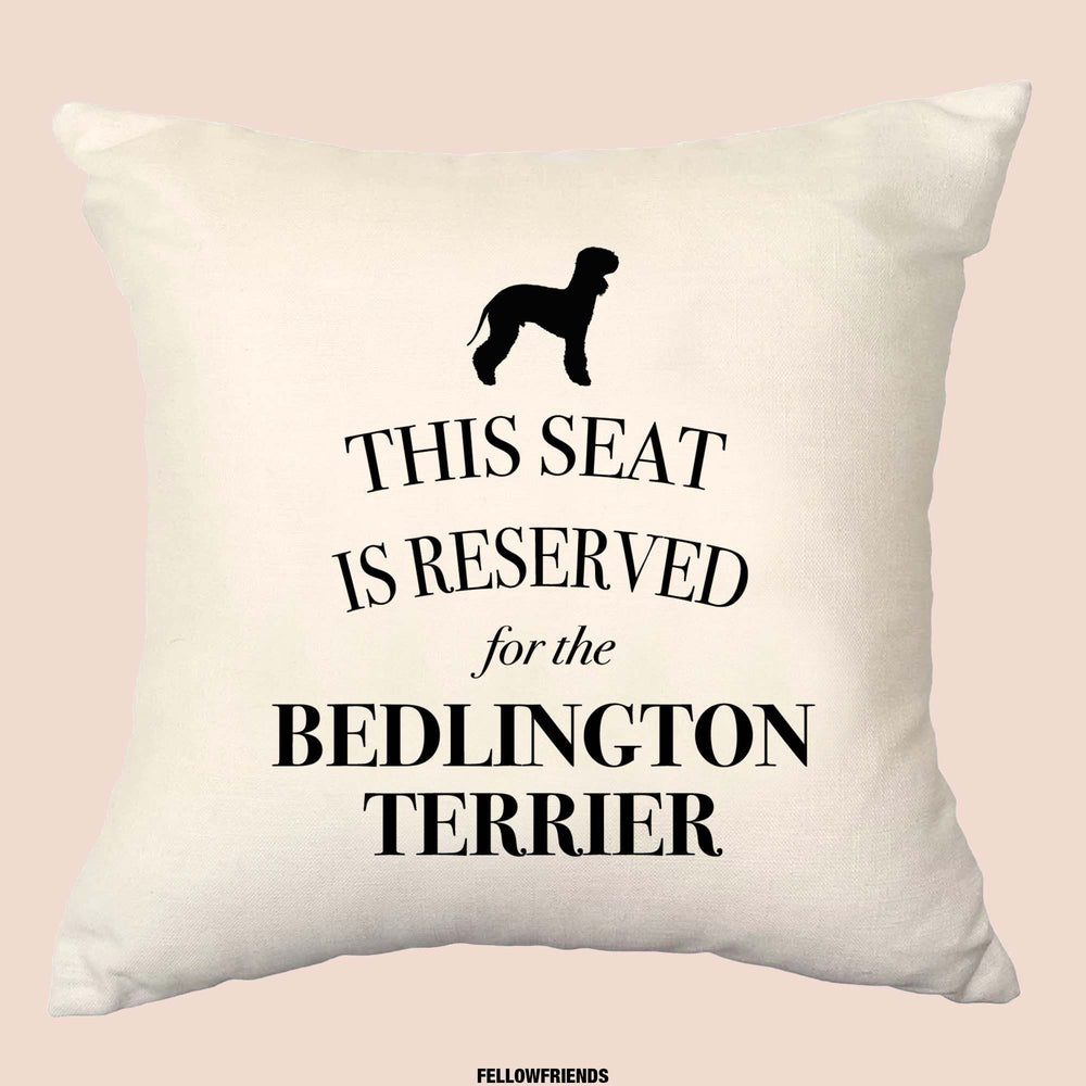 Bedlington terrier cushion, dog pillow, bedlington terrier pillow, cover cotton canvas print, dog lover gift for her 40 x 40 50 x 50 184