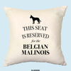 Belgian malinois cushion, dog pillow, belgian malinois pillow, cover cotton canvas print, dog lover gift for her 40 x 40 50 x 50 205