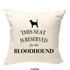 Bloodhound cushion, dog pillow, bloodhound pillow, cover cotton canvas print, dog lover gift for her 40 x 40 50 x 50 187