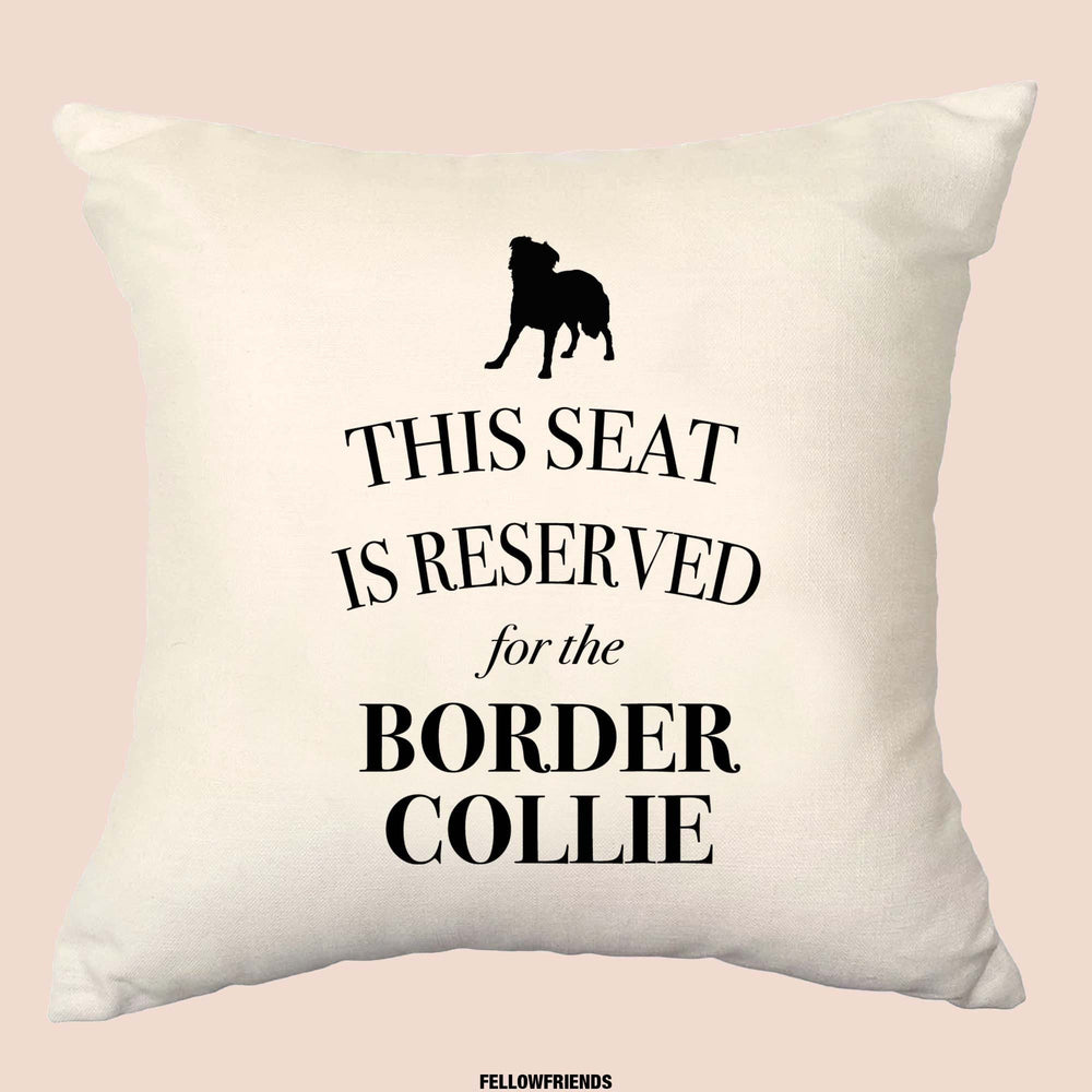 Border collie cushion, dog pillow, border collie pillow, cover cotton canvas print, dog lover gift for her 40 x 40 50 x 50 188
