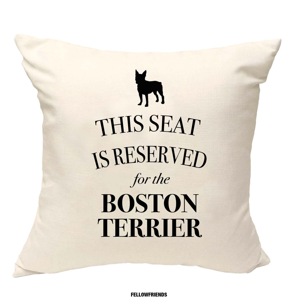Boston terrier cushion, dog pillow, boston terrier pillow, cover cotton canvas print, dog lover gift for her 40 x 40 50 x 50 191
