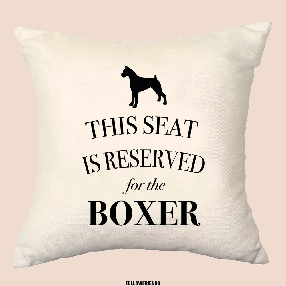 Boxer cushion, dog pillow, boxer pillow, cover cotton canvas print, dog lover gift for her 40 x 40 50 x 50 192