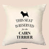 Cairn terrier cushion, dog pillow, cairn terrier pillow, cover cotton canvas print, dog lover gift for her 40 x 40 50 x 50 196