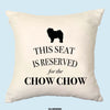 Chow chow cushion, dog pillow, chow chow pillow, cover cotton canvas print, dog lover gift for her 40 x 40 50 x 50 198