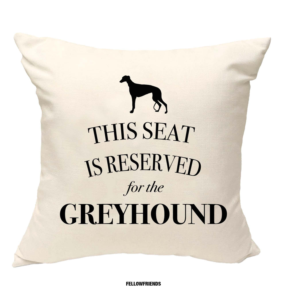 Greyhound cushion, dog pillow, greyhound pillow, cover cotton canvas print, dog lover gift for her 40 x 40 50 x 50 213