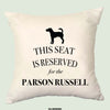 Parson russell terrier cushion, dog pillow, parson russell terrier pillow, cover cotton canvas print, dog lover gift for her 40x40 50x50 168