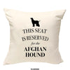 Afgan Hound cushion, dog pillow, hound pillow, cover cotton canvas print, dog lover gift for her 40 x 40 50 x 50 183