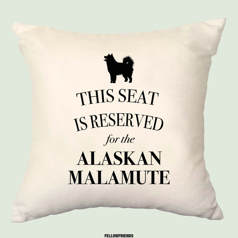 Alaskan malamute cushion, dog pillow, alaskan malamute pillow, cover cotton canvas print, dog lover gift for her 40 x 40 50 x 50 181