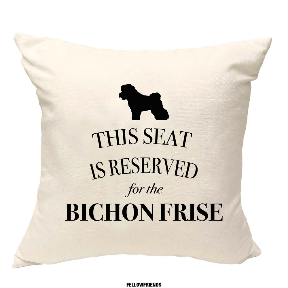 Bichon frise cushion, dog pillow, bichon frise pillow, cover cotton canvas print, dog lover gift for her 40 x 40 50 x 50 186