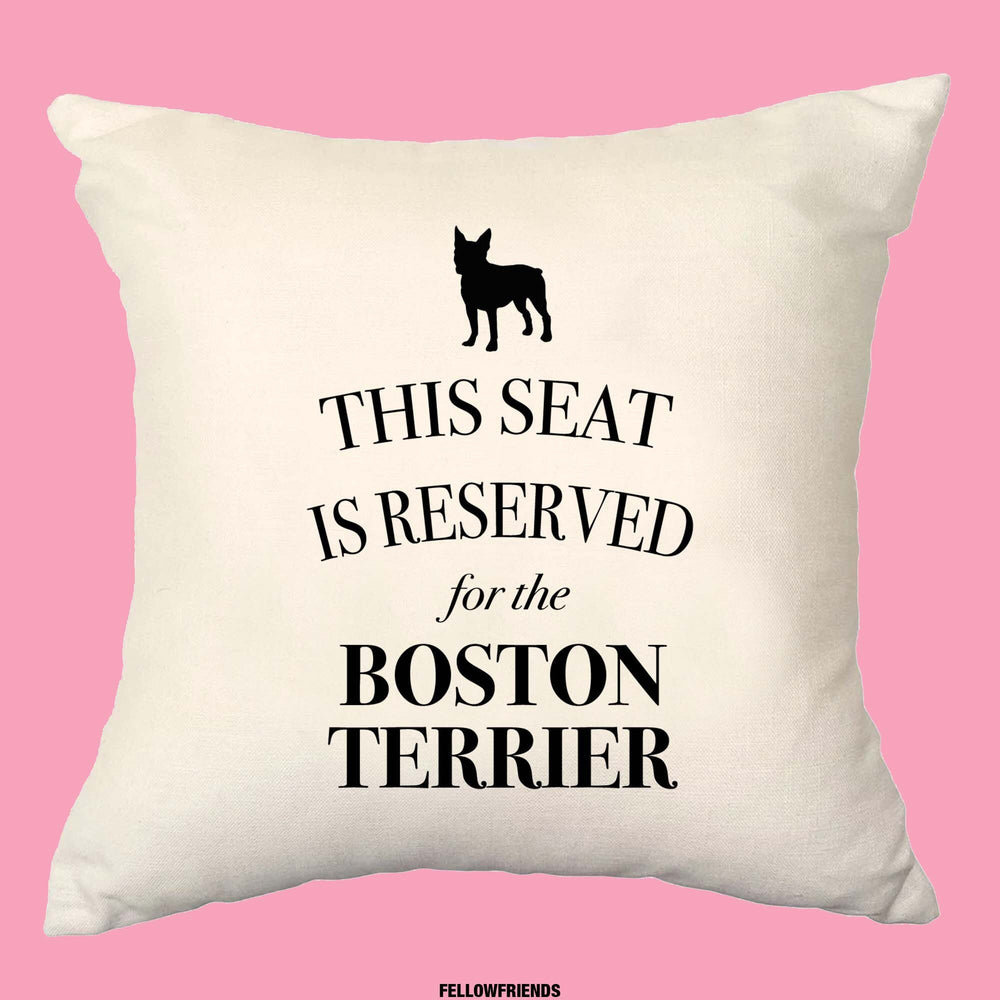 Boston terrier cushion, dog pillow, boston terrier pillow, cover cotton canvas print, dog lover gift for her 40 x 40 50 x 50 191