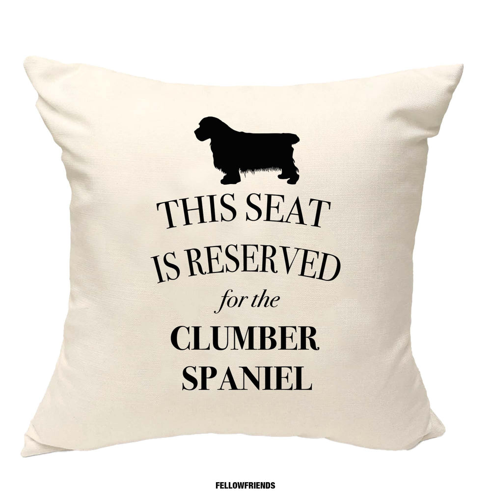 Clumber spaniel cushion, dog pillow, clumber spaniel pillow, cover cotton canvas print, dog lover gift for her 40x40 50x50 165