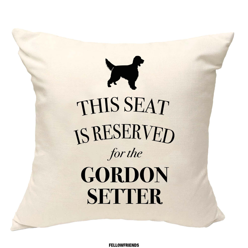 Gordon setter cushion, dog pillow, gordon setter pillow, cover cotton canvas print, dog lover gift for her 40 x 40 50 x 50 175