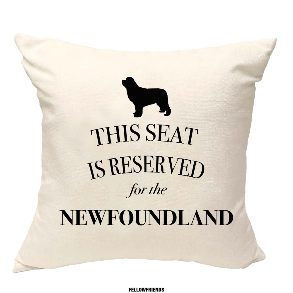 Newfoundland cushion, dog pillow, newfoundland pillow, cover cotton canvas print, dog lover gift for her 40x40 50x50 169