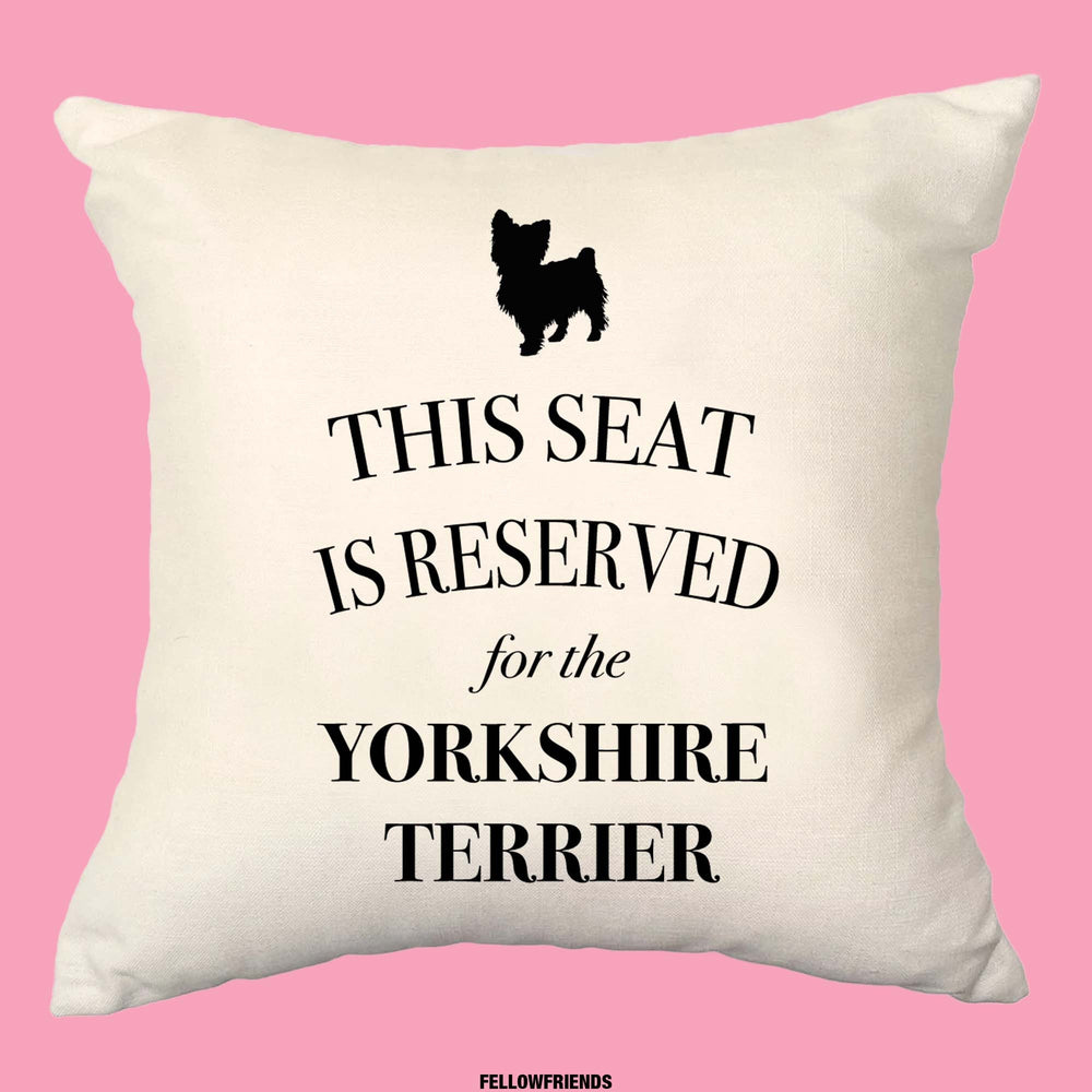 Yorkshire terrier cushion, dog pillow, yorkshire terrier pillow, cover cotton canvas print, dog lover gift for her 40x40 50x50 150