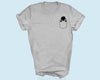 Weimaraner pocket Shirt, embroidered peeking weimaraner t shirt, weimaraner shirt, pocket design shirt, embroidered tshirt,