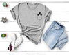 Doberman pocket Shirt, embroidered peeking doberman t shirt, doberman shirt, pocket design shirt, embroidered tshirt,