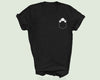 Cavachon pocket Shirt, embroidered peeking cavachon t shirt, cavachon shirt, pocket design shirt, embroidered tshirt,
