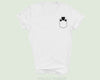 Pug pocket Shirt, embroidered peeking pug t shirt, pug shirt, pocket design shirt, embroidered tshirt,