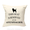 Affenpinscher cushion, dog pillow, affenpinscher pillow, gifts for dog lovers, cover cotton canvas print, dog lover gift 40x40 50x50 216