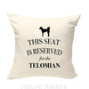 Telomian cushion, telomian pillow, dog pillow, gifts for dog lovers, dog cushion, cover cotton canvas print, dog lover gift 40x40 50x50 374