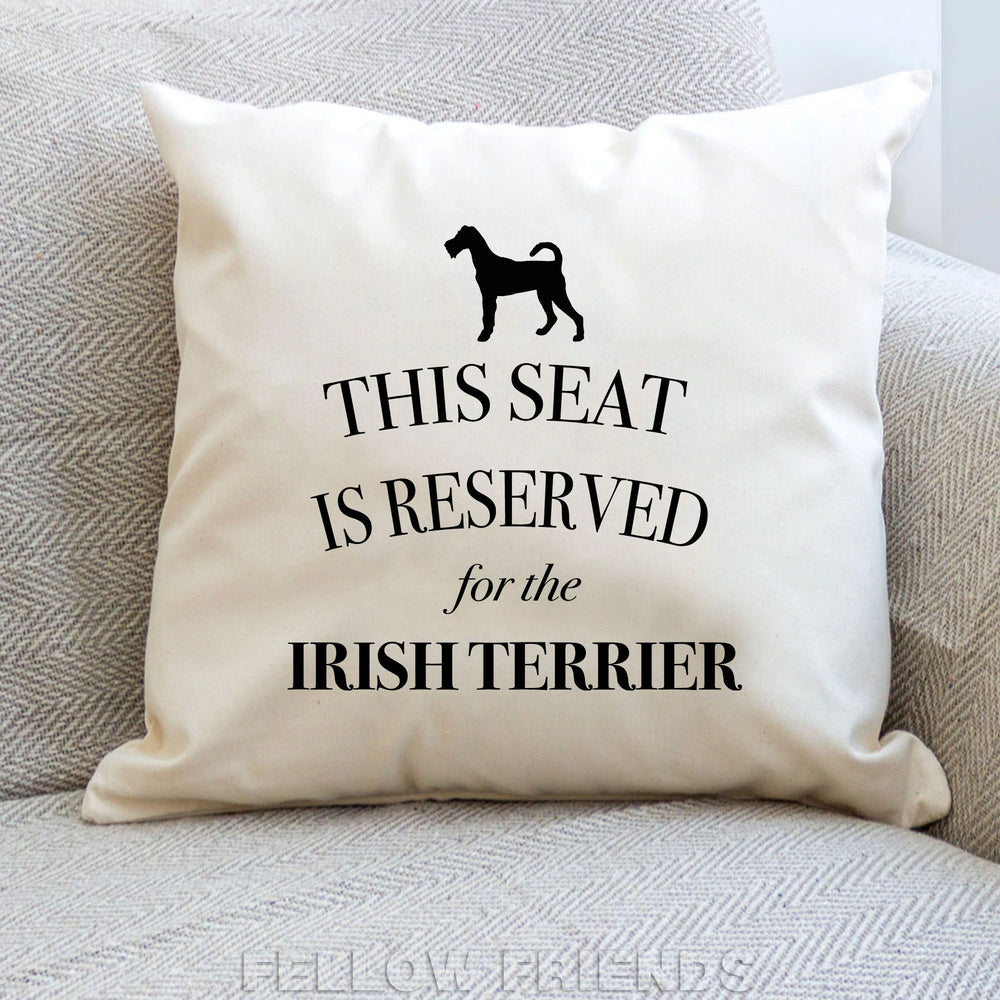 Irish terrier cushion, dog pillow, irish terrier pillow, gifts for dog lovers, cover cotton canvas print, dog lover gift 40x40 50x50 355