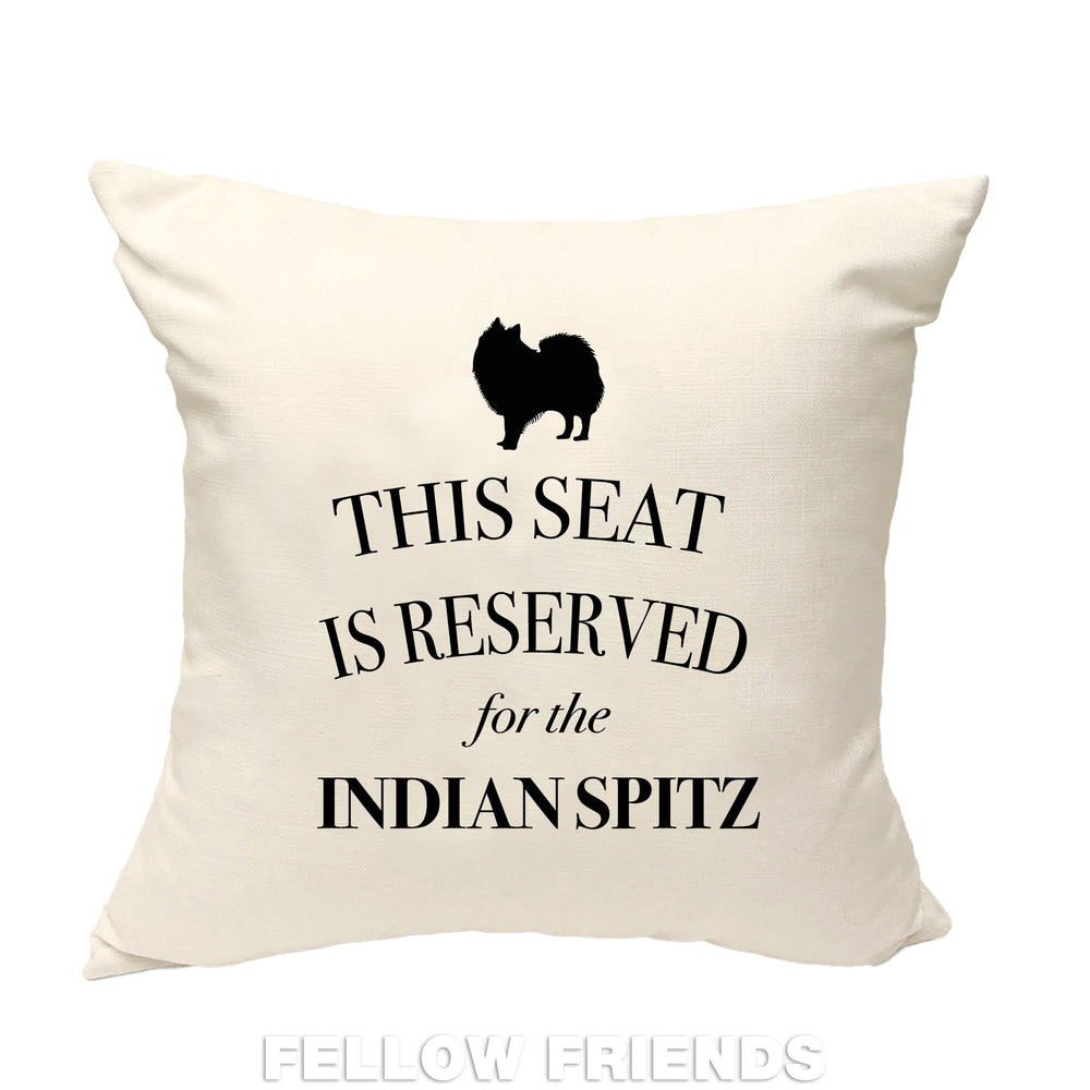 Indian spitz cushion, dog pillow, indian spitz pillow, gifts for dog lovers, cover cotton canvas print, dog lover gift 40x40 50x50 353
