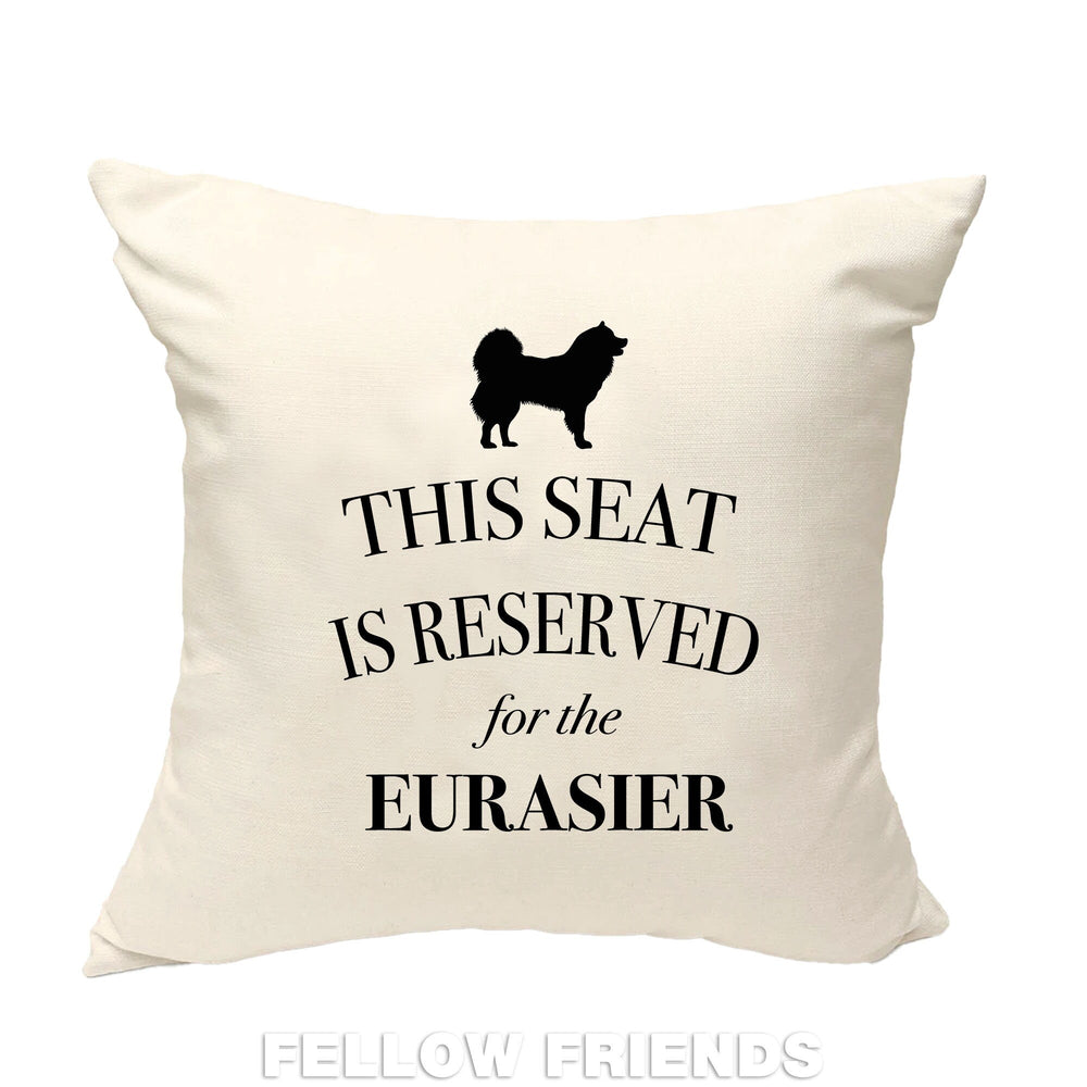 Eurasier cushion, dog pillow, eurasier pillow, gifts for dog lovers, cover cotton canvas print, dog lover gift for her 40x40 50x50 339