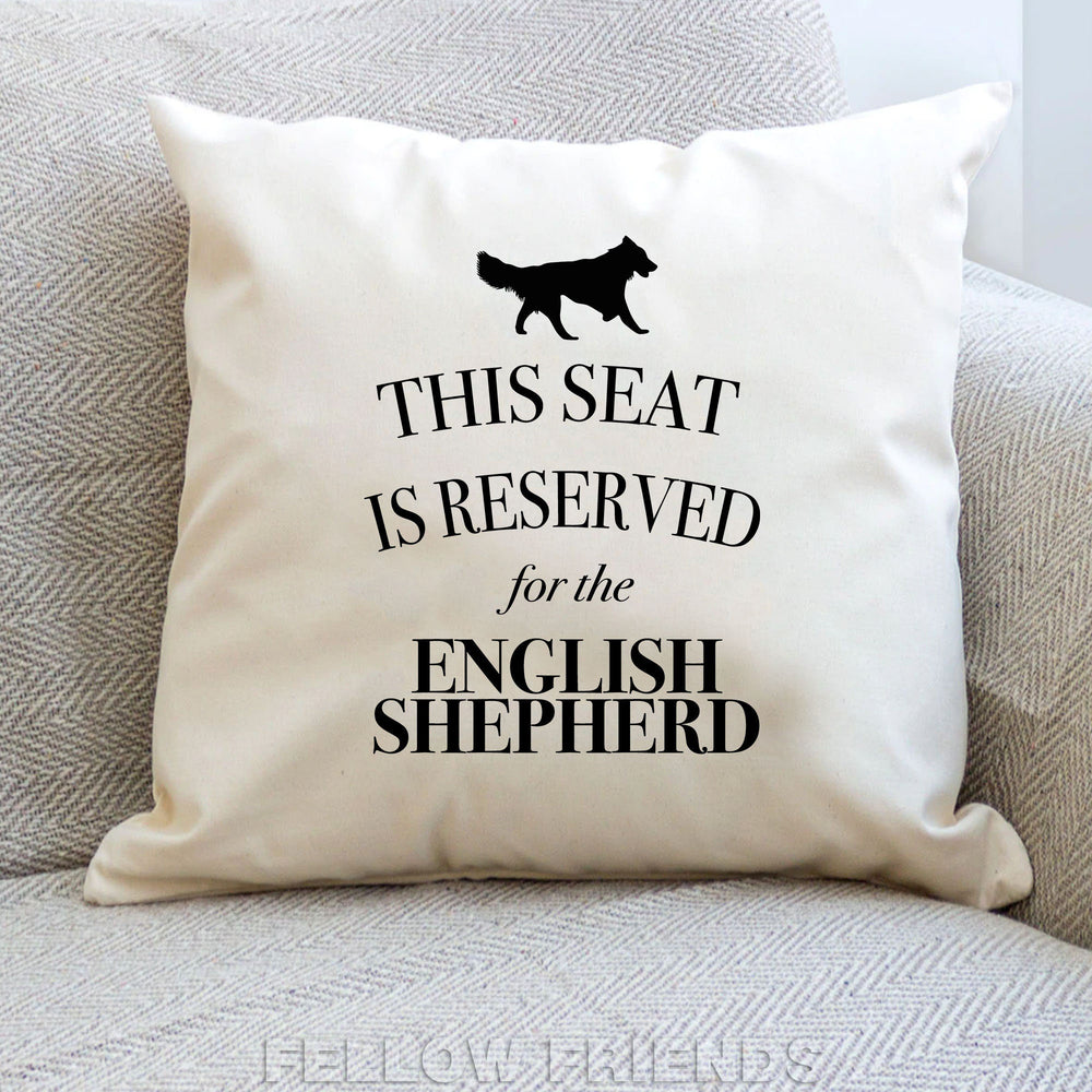 English shepherd cushion, dog pillow, english shepherd pillow, gift for dog lover, cover cotton canvas print, dog lover gift 40x40 50x50 333