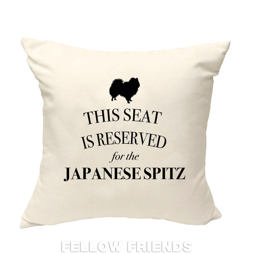 Japanese spitz cushion, dog pillow, japanese spitz pillow, gifts for dog lovers, cover cotton canvas print, dog lover gift 40x40 50x50 308