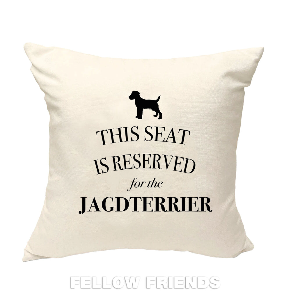 Jagdterrier cushion, dog pillow, jagdterrier pillow, gifts for dog lovers, cover cotton canvas print, dog lover gift for her 40x40 50x50 306