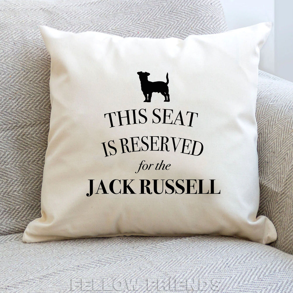 Jack russell cushion, dog pillow, jack russell terrier pillow, gift for dog lover, cover cotton canvas print, dog lover gift 40x40 50x50 305