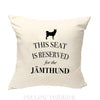 Jämthund cushion, dog pillow, swedish elkhound terrier pillow, gifts for dog lovers, cover cotton canvas print, dog gift 40x40 50x50 304