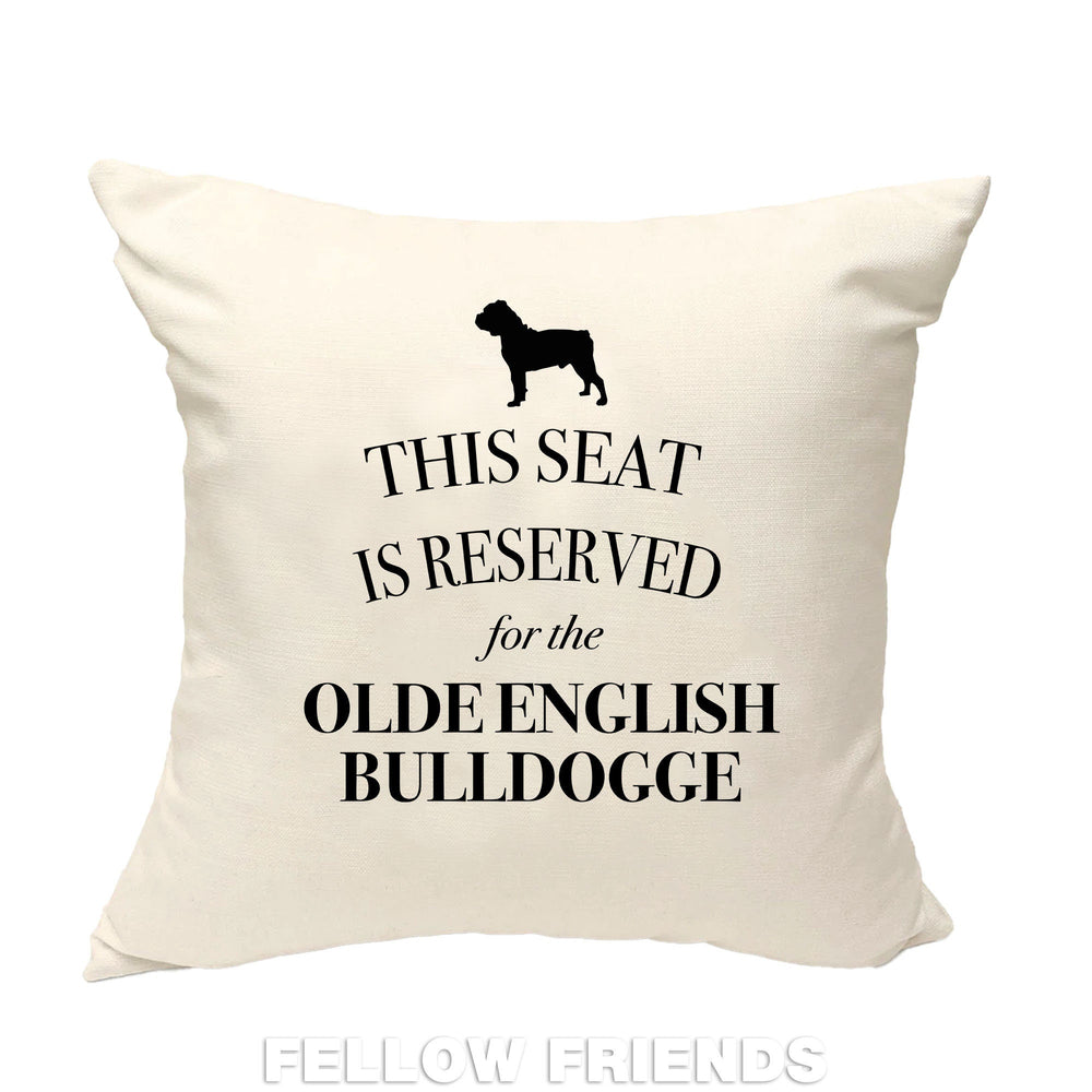 Olde bulldogge cushion, dog pillow, Bulldogge terrier pillow, gifts for dog lover, cover cotton canvas print, dog lover gift 40x40 50x50 303