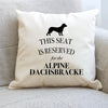 Alpine dachsbracke cushion, dog pillow, dachsbracke pillow, gifts for dog lovers,cover cotton canvas print,dog lover gift, 40x40 50x50 220