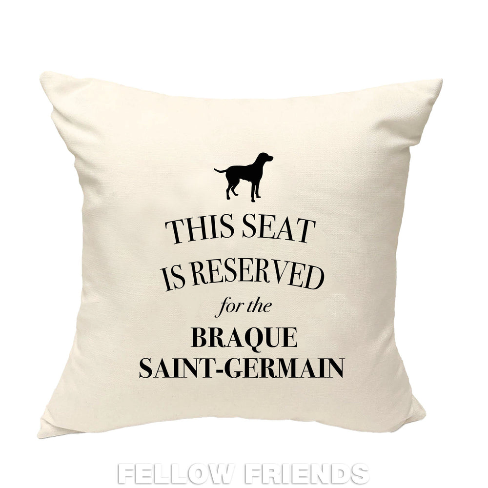 Braque saint germain cushion, dog pillow, pointing dog pillow, gifts for dog lovers, cover cotton canvas print, dog gift 40x40 50x50 278