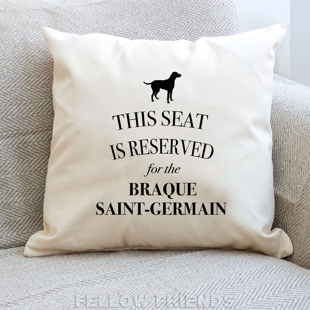 Braque saint germain cushion, dog pillow, pointing dog pillow, gifts for dog lovers, cover cotton canvas print, dog gift 40x40 50x50 278