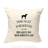 Braque bourbonnais cushion, dog pillow, Bourbonnais dog pillow, gifts for dog lovers, cover cotton canvas print, dog gift 40x40 50x50 277