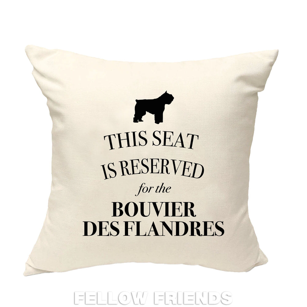 bouvier des flandres cushion, dog pillow, bouvier pillow, gifts for dog lovers, cover cotton canvas print, dog lover gift 40x40 50x50 274