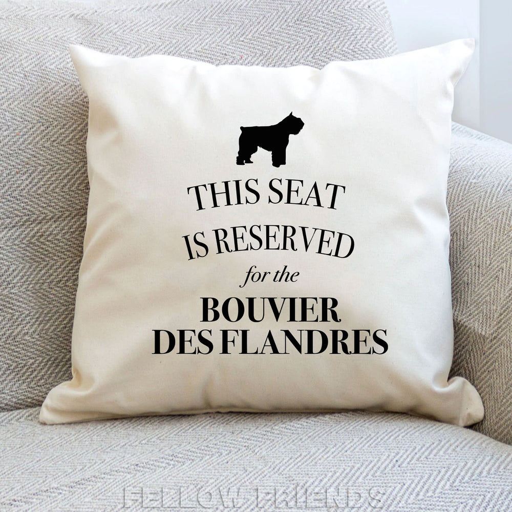 bouvier des flandres cushion, dog pillow, bouvier pillow, gifts for dog lovers, cover cotton canvas print, dog lover gift 40x40 50x50 274