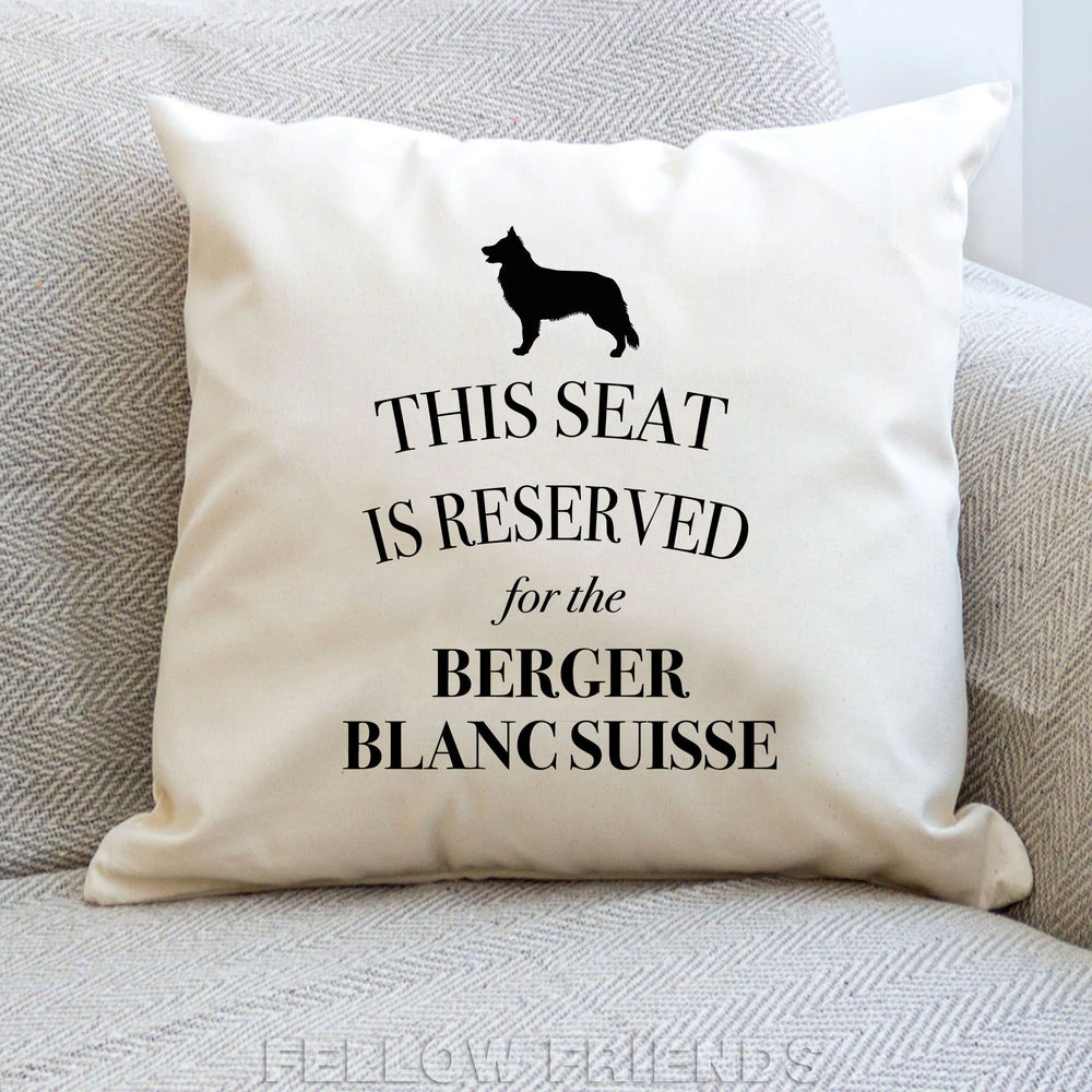 Swiss shepherd pillow, dog pillow, berger blanc suisse cushion, gifts for dog lovers, cover cotton canvas print, dog gift 40x40 50x50 258