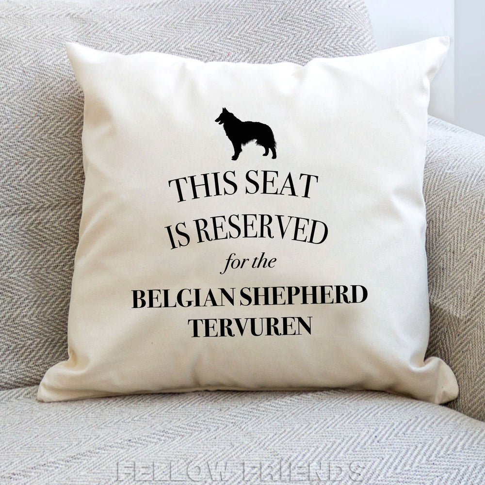 Belgian shepherd tervuren pillow, dog pillow, shepherd cushion, gifts for dog lovers, cover cotton canvas print, dog gift 40x40 50x50 254